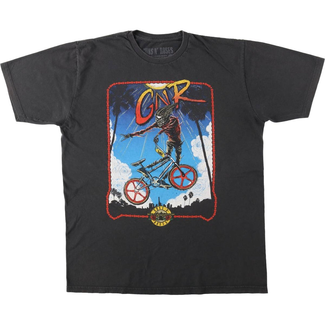 GUNS N' ROSES Guns N' Roses Band T-Shirt Band Tee Men's XL cotton Charcoal Vintage Second Hand