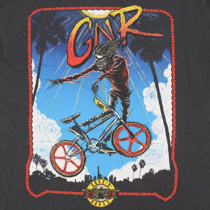 GUNS N' ROSES Guns N' Roses Band T-Shirt Band Tee Men's XL cotton Charcoal Vintage Second Hand