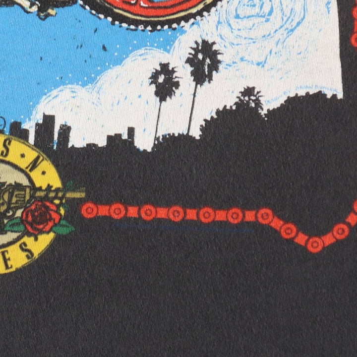 GUNS N' ROSES Guns N' Roses Band T-Shirt Band Tee Men's XL cotton Charcoal Vintage Second Hand