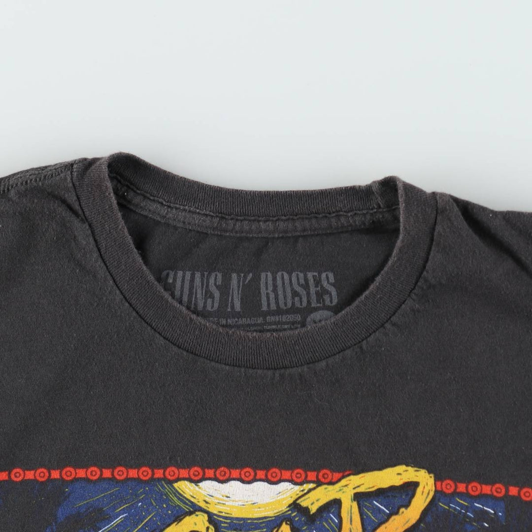 GUNS N' ROSES Guns N' Roses Band T-Shirt Band Tee Men's XL cotton Charcoal Vintage Second Hand