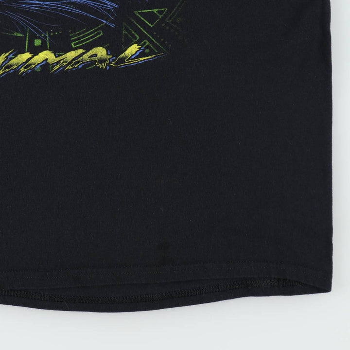 DEF LEPPARD Def Leppard Leopard Pattern Leopard Pattern Band T-shirt Band T Men's L size cotton black type Vintage Second Hand