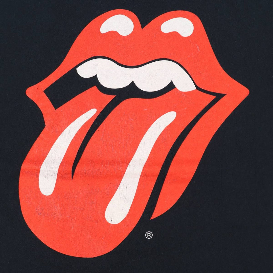 The Rolling Stones Band T-shirt, Men's XL cotton black type Vintage Second Hand