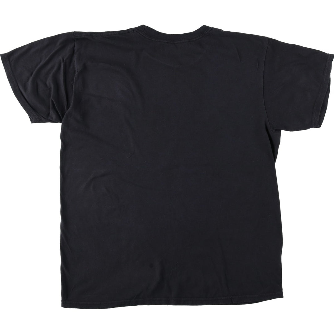 THE BEATLES Band T-shirt, Men's L size cotton black type Vintage Second Hand