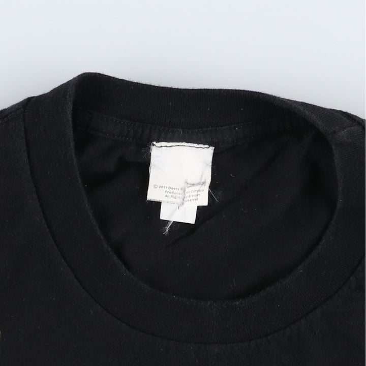 The Doors band t-shirt, men's size L (approx.) cotton black type Vintage Second Hand