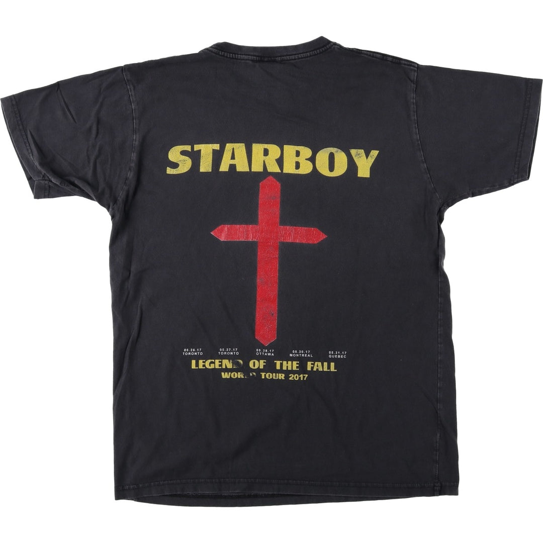 MIASPOTSWERRINC The Weeknd Band T-shirt (Men's size L) cotton black type Vintage Second Hand