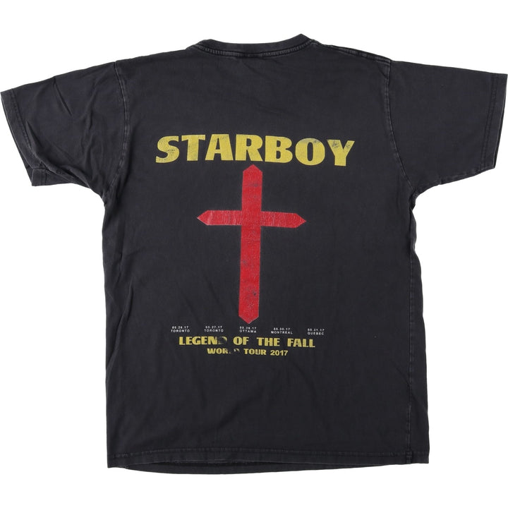 MIASPOTSWERRINC The Weeknd Band T-shirt (Men's size L) cotton black type Vintage Second Hand