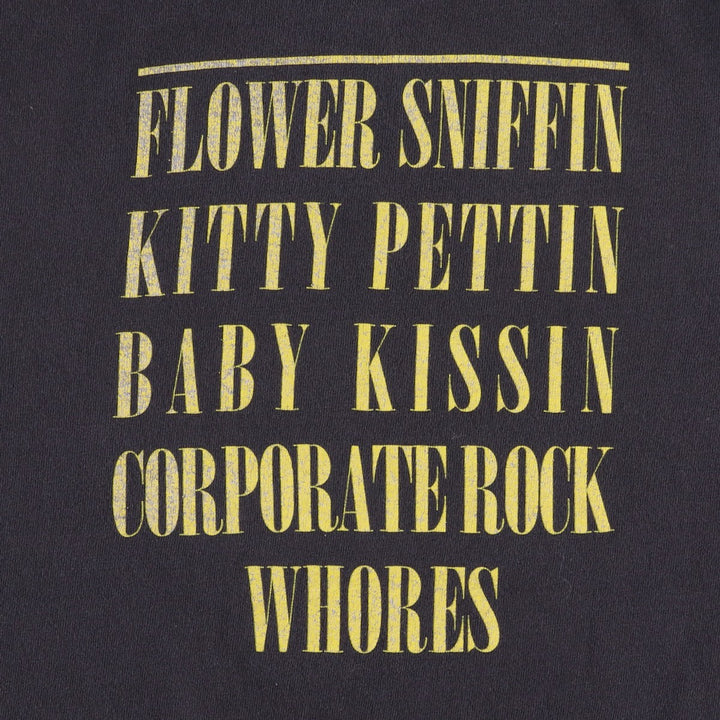 DELTA NIRVANA Band T-Shirt (Men's XL equivalent) unclear black type Vintage Second Hand