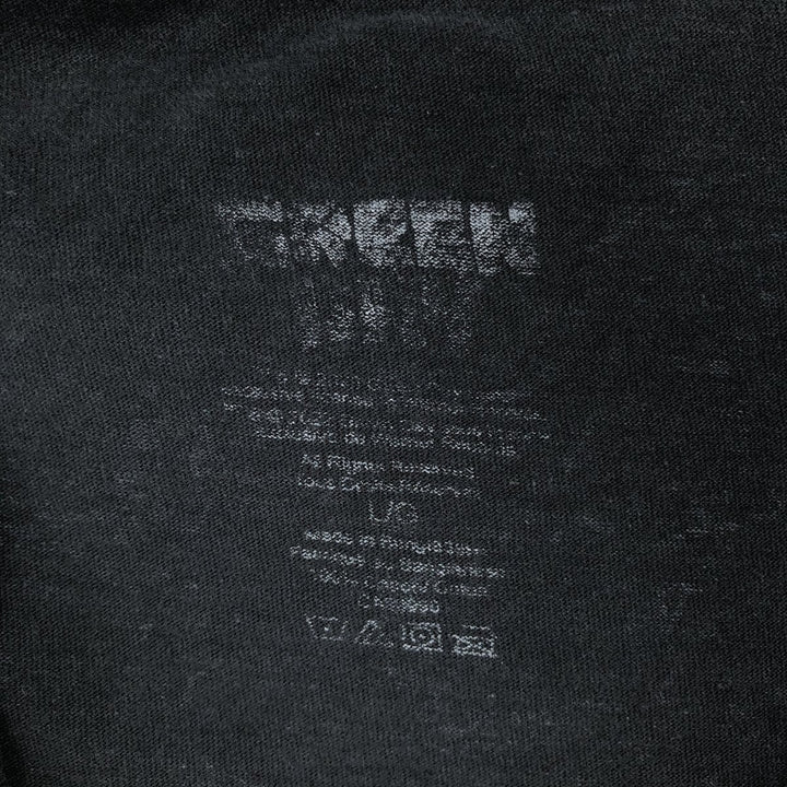 GREEN DAY Green Day Band T-shirt Band T Men's L size cotton black type Vintage Second Hand