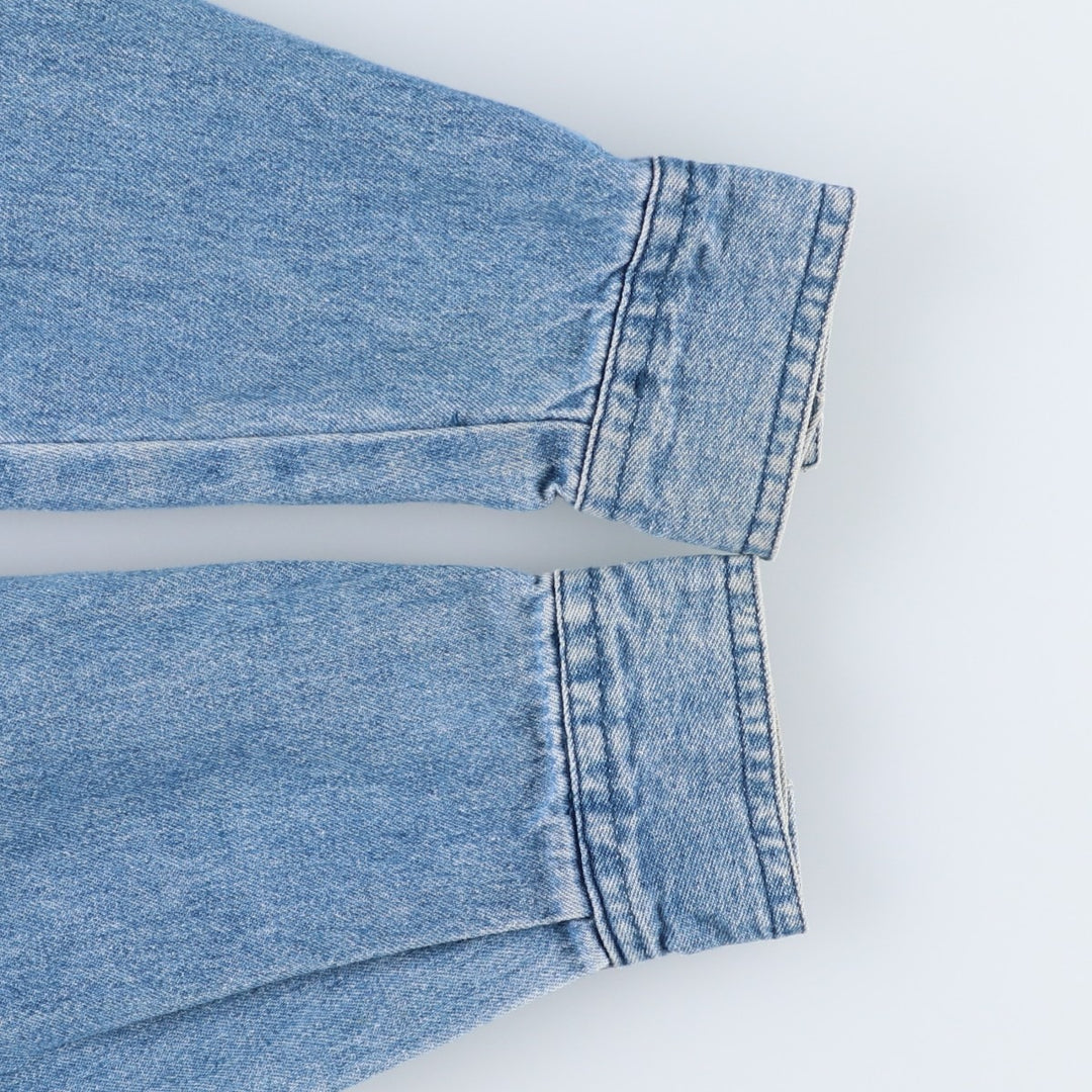 Harley-Davidson Long-Sleeve Denim Shirt, Women's Size M (approx.) cotton blue type Vintage Second Hand