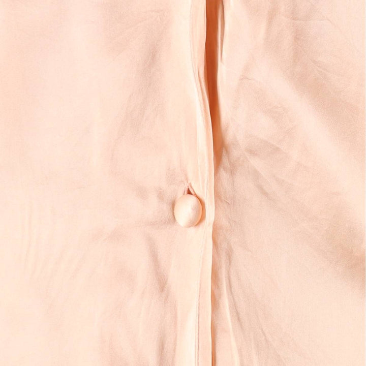 VICTORIA'S SECRET Open Collar Long Sleeve Silk Shirt, Boxy Shirt, Women's Size S (Equivalent), Vintage silk pink type Vintage Second Hand