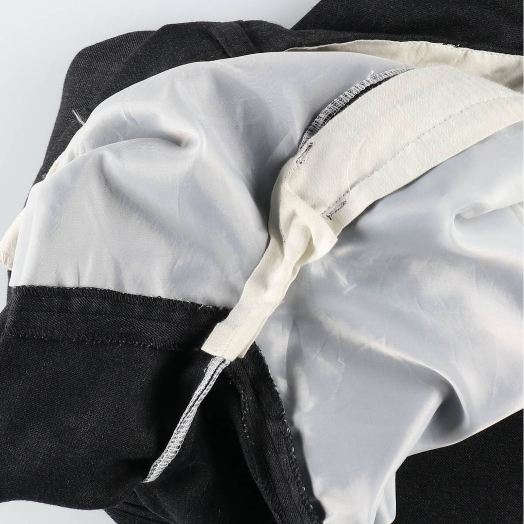 SENSUS Two-Pleat Slacks Pants, Men's W32 (approx.) unclear black type Vintage Second Hand
