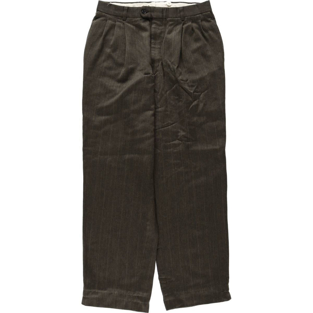 Vintage striped pattern slacks for men, size W31 unclear Khaki type Vintage Second Hand