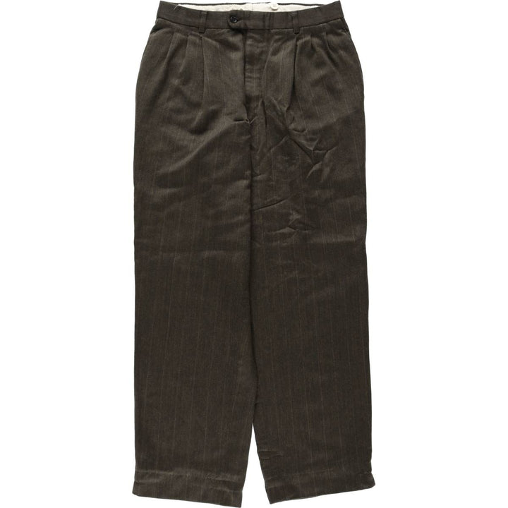 Vintage striped pattern slacks for men, size W31 unclear Khaki type Vintage Second Hand
