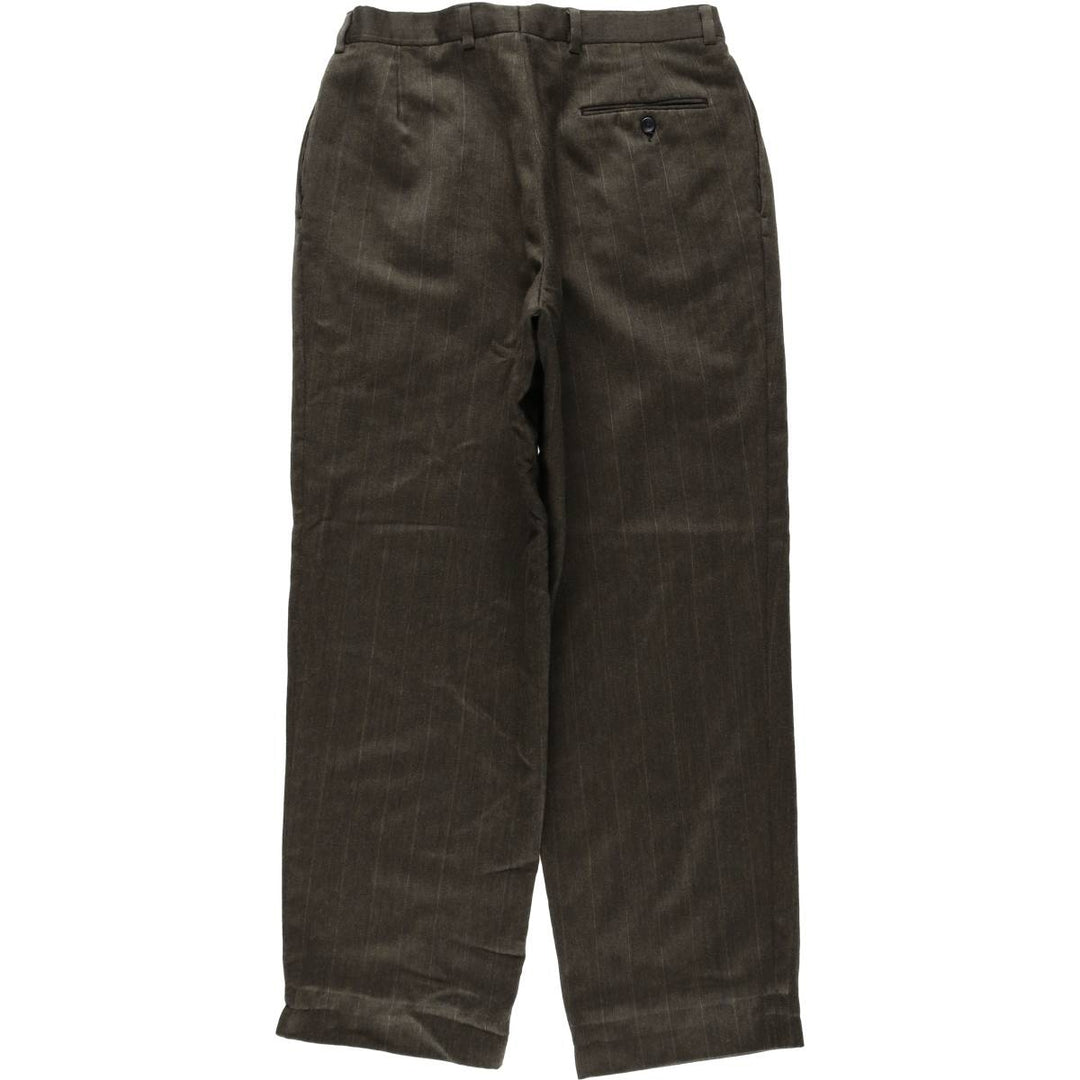 Vintage striped pattern slacks for men, size W31 unclear Khaki type Vintage Second Hand