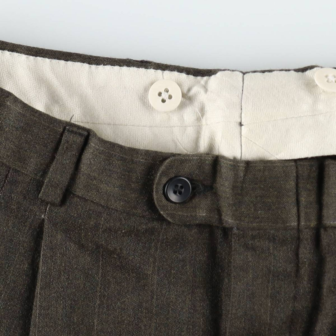 Vintage striped pattern slacks for men, size W31 unclear Khaki type Vintage Second Hand