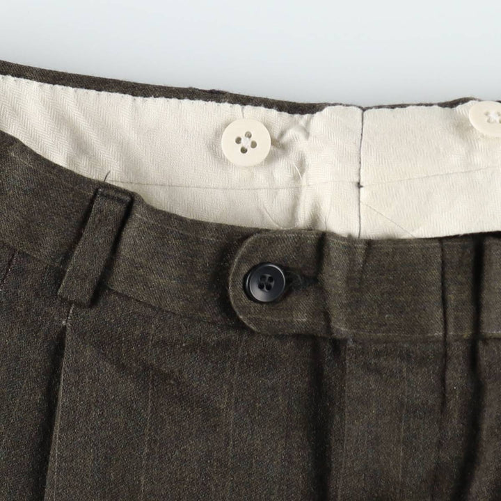 Vintage striped pattern slacks for men, size W31 unclear Khaki type Vintage Second Hand