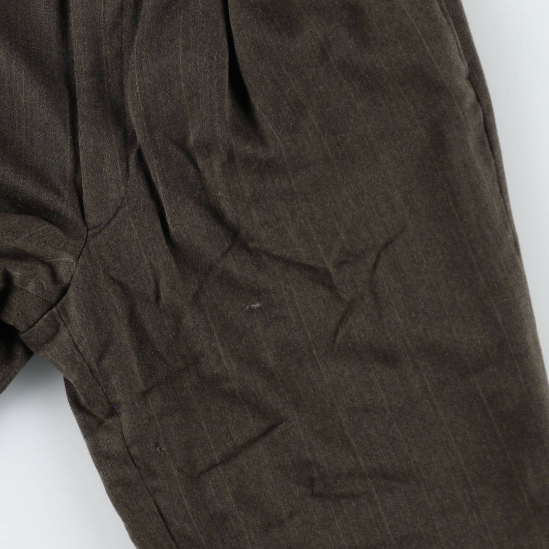 Vintage striped pattern slacks for men, size W31 unclear Khaki type Vintage Second Hand