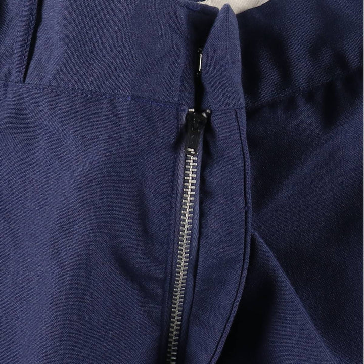 1970'S US Military Issue Poly/Wool Pants, Made in USA, Size 34x34 (Regular, equivalent to men's W33), Vintage polyester navy blue type Vintage Second Hand