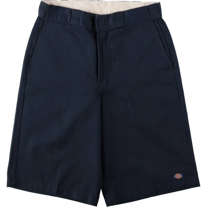 Dickies Work Shorts, Half Pants, Men's, W32 equivalent polyester navy blue type Vintage Second Hand
