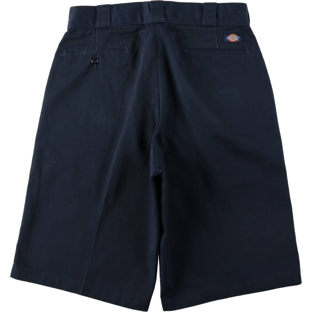 Dickies Work Shorts, Half Pants, Men's, W32 equivalent polyester navy blue type Vintage Second Hand