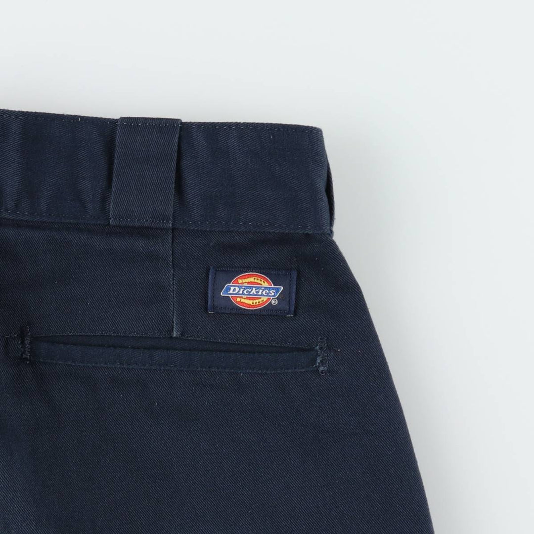Dickies Work Shorts, Half Pants, Men's, W32 equivalent polyester navy blue type Vintage Second Hand