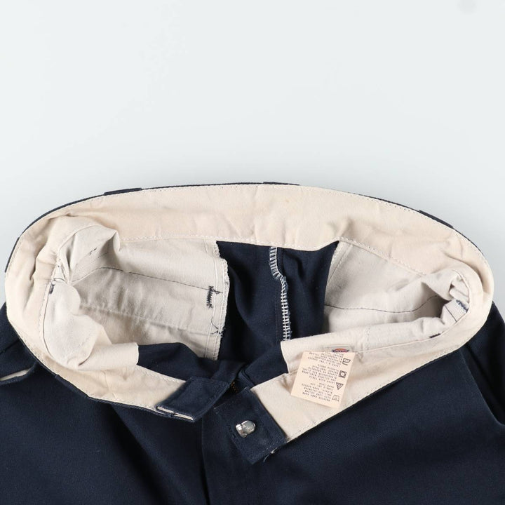 Dickies Work Shorts, Half Pants, Men's, W32 equivalent polyester navy blue type Vintage Second Hand