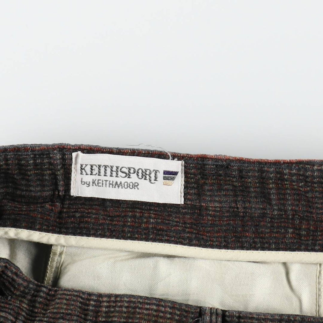 KEITHSPORT Corduroy Pants, Men's W33 (approx.) unclear brown type Vintage Second Hand