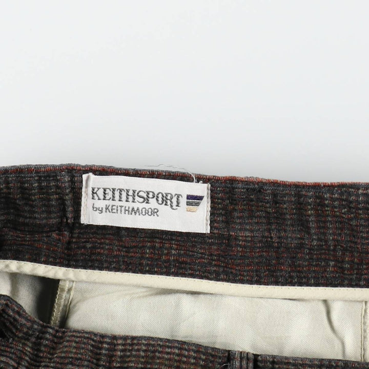 KEITHSPORT Corduroy Pants, Men's W33 (approx.) unclear brown type Vintage Second Hand