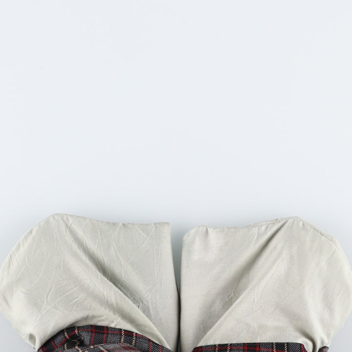 Checkered Pattern Slacks Pants, Men's W31 (approx.), Vintage unclear gray type Vintage Second Hand