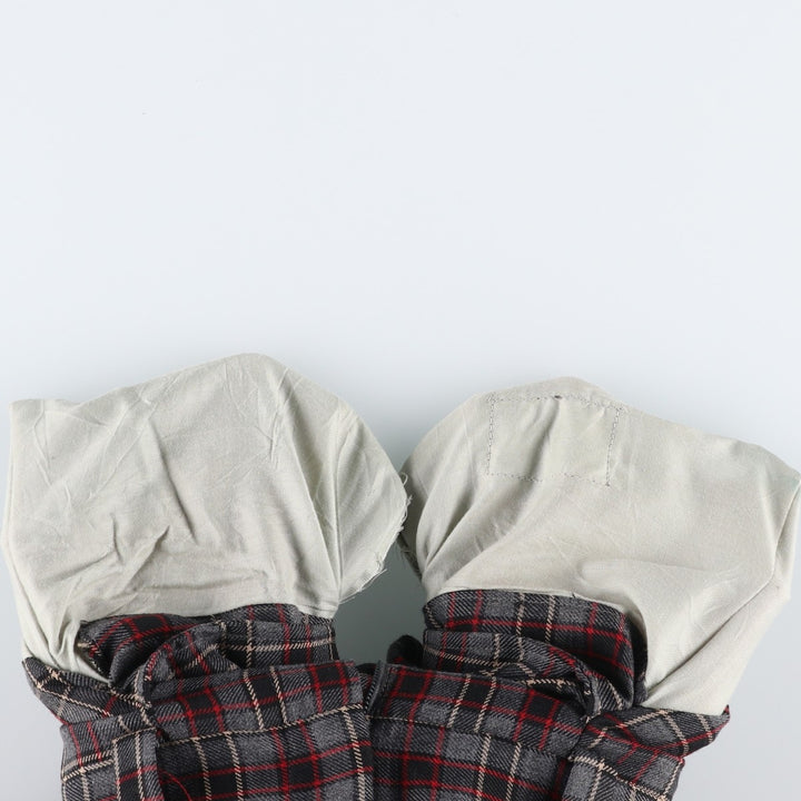 Checkered Pattern Slacks Pants, Men's W31 (approx.), Vintage unclear gray type Vintage Second Hand