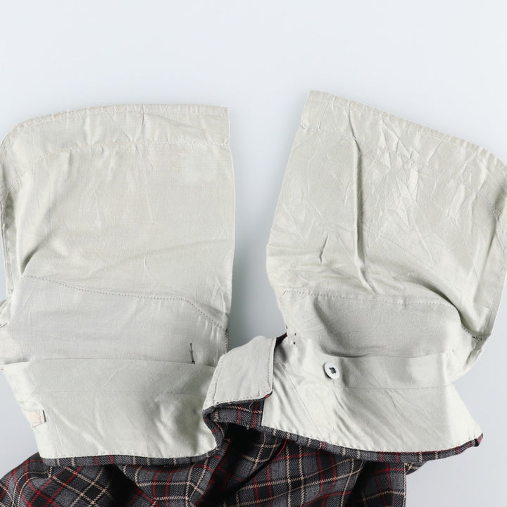 Checkered Pattern Slacks Pants, Men's W31 (approx.), Vintage unclear gray type Vintage Second Hand