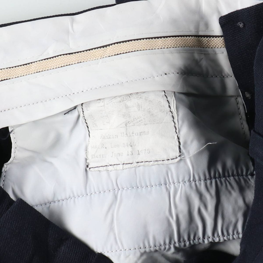 1970'S Rankin Uniforms Ltd. Men's Slacks Pants (approx. W30) Vintage unclear navy blue type Vintage Second Hand