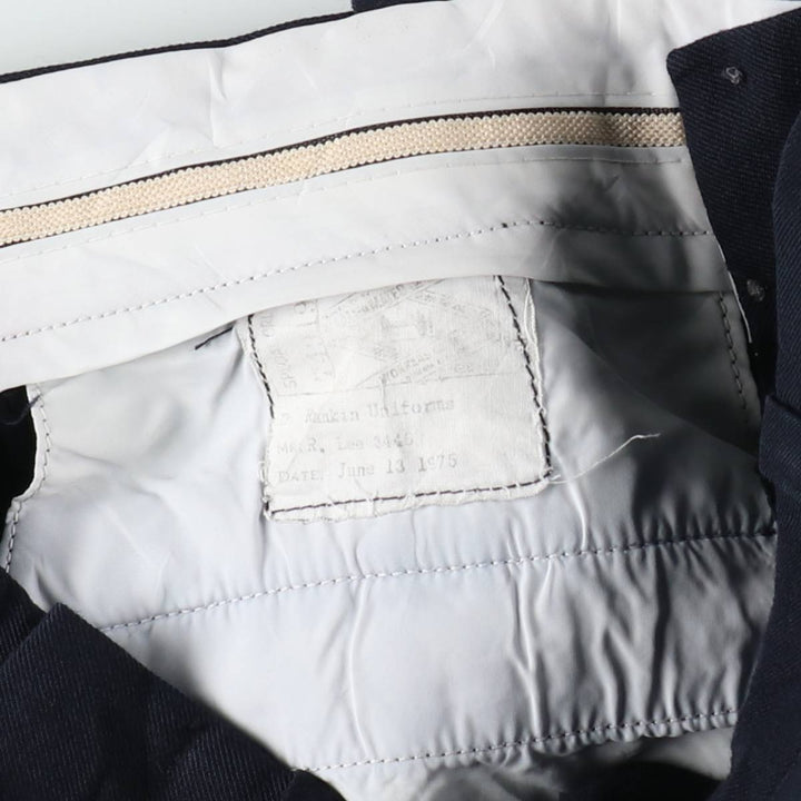 1970'S Rankin Uniforms Ltd. Men's Slacks Pants (approx. W30) Vintage unclear navy blue type Vintage Second Hand