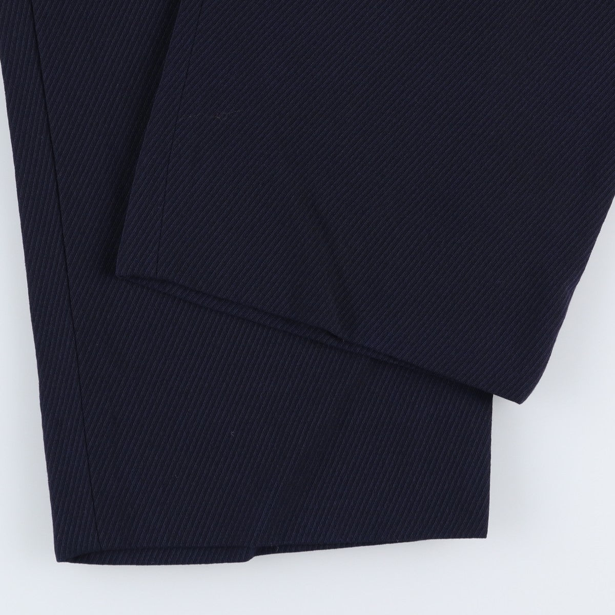 Stripe Pattern Slacks Pants Men's W32 unclear navy blue type Vintage Second Hand