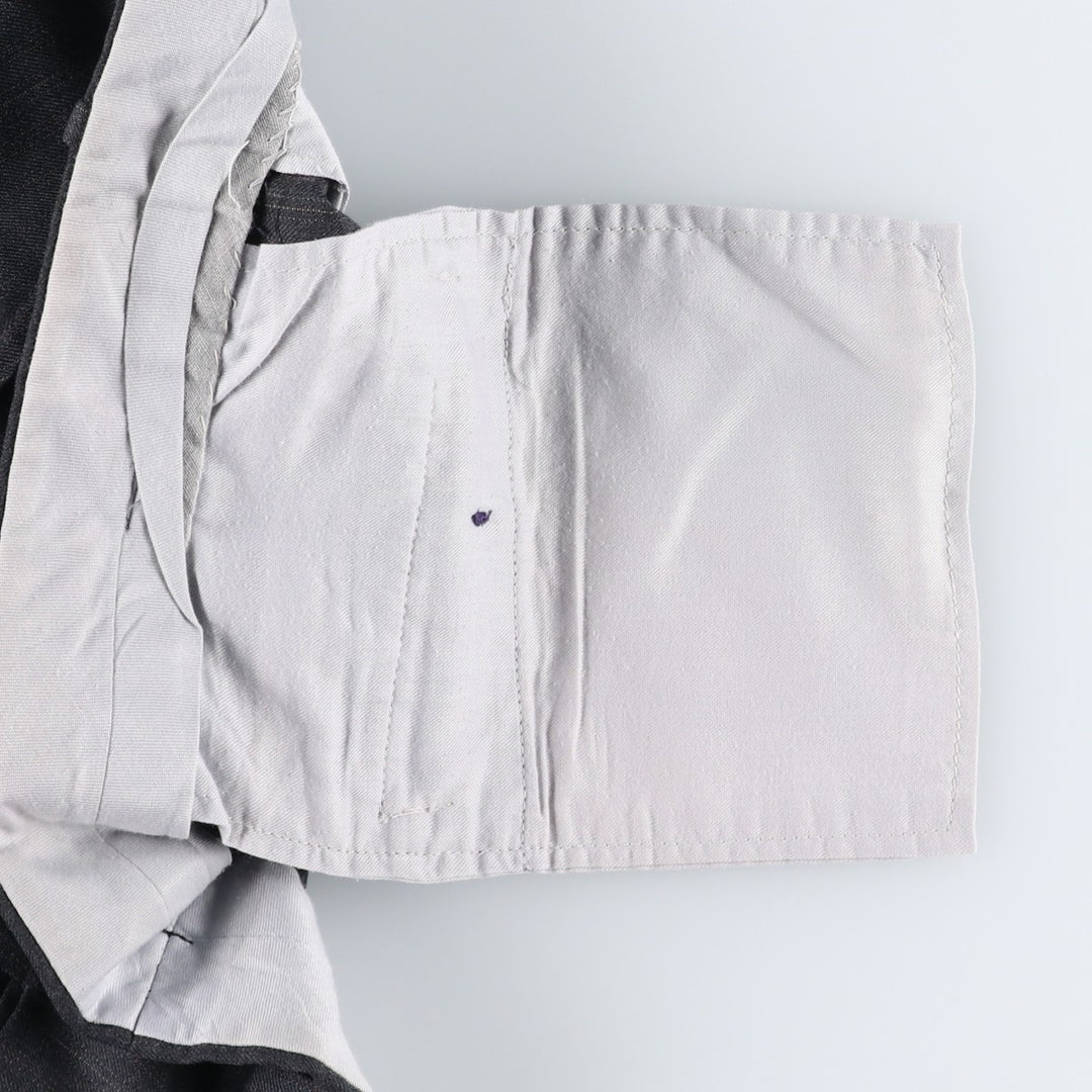 Stripe Pattern Slacks Pants Men's W34 unclear Charcoal Vintage Second Hand