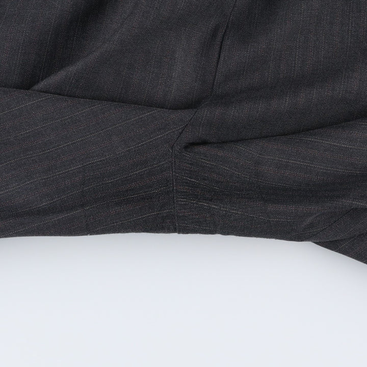 Stripe Pattern Slacks Pants Men's W34 unclear Charcoal Vintage Second Hand