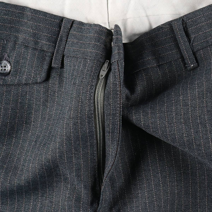 ~90'S Striped Pattern Slacks Pants Men's W32 (approx.) Vintage unclear gray type Vintage Second Hand