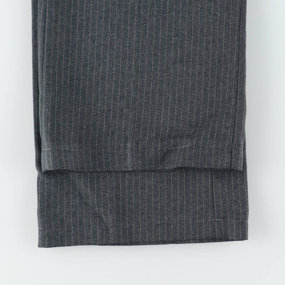 ~90'S Striped Pattern Slacks Pants Men's W32 (approx.) Vintage unclear gray type Vintage Second Hand