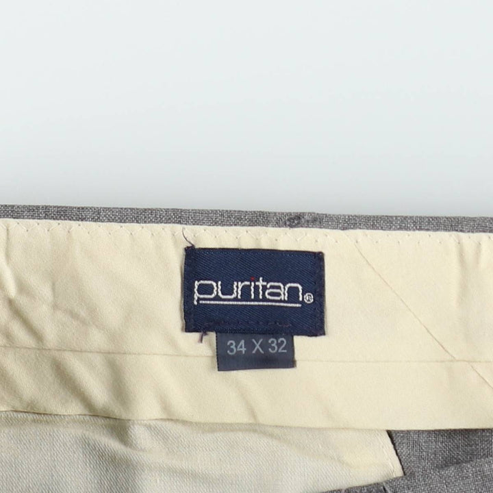 Puritan Men's Slacks Pants, equivalent to W34 unclear gray type Vintage Second Hand