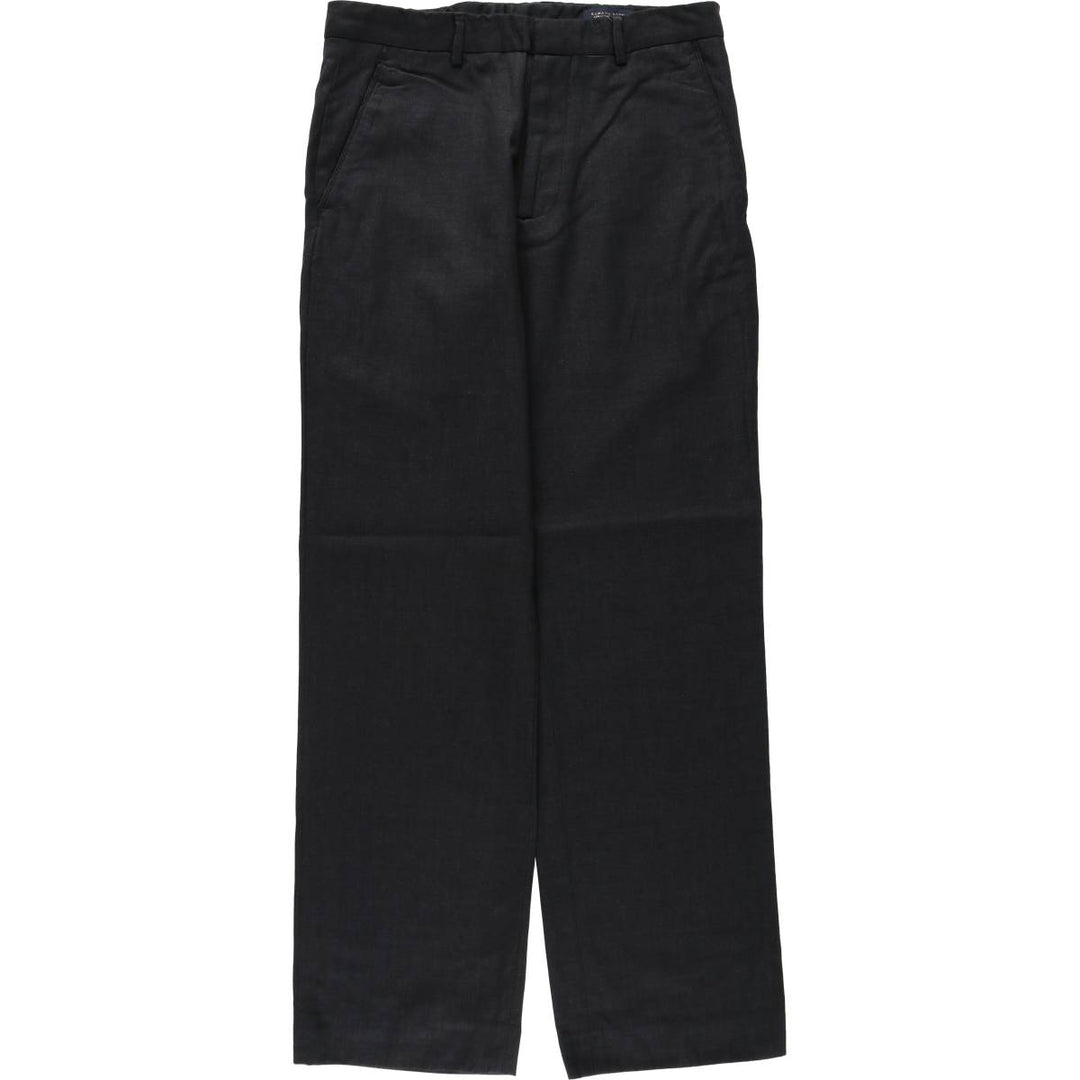 Banana Republic Straight Dress Chino Wool Pants, Men's Size W32 (approx.) wool black type Vintage Second Hand