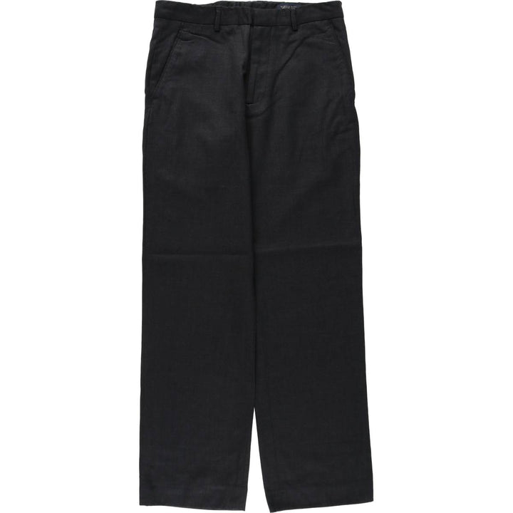 Banana Republic Straight Dress Chino Wool Pants, Men's Size W32 (approx.) wool black type Vintage Second Hand