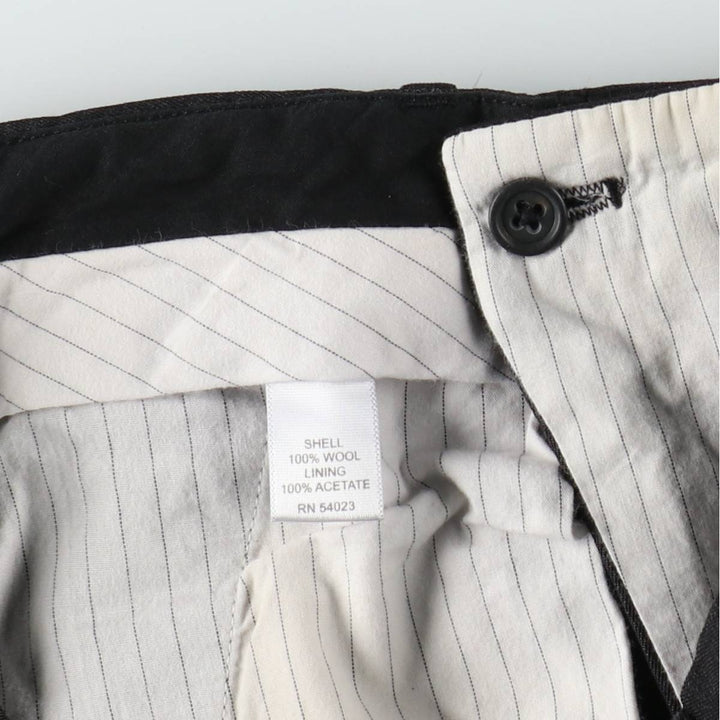 Banana Republic Straight Dress Chino Wool Pants, Men's Size W32 (approx.) wool black type Vintage Second Hand