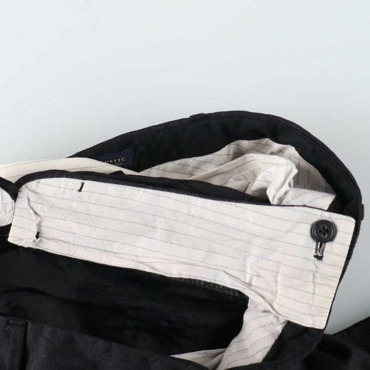 Banana Republic Straight Dress Chino Wool Pants, Men's Size W32 (approx.) wool black type Vintage Second Hand