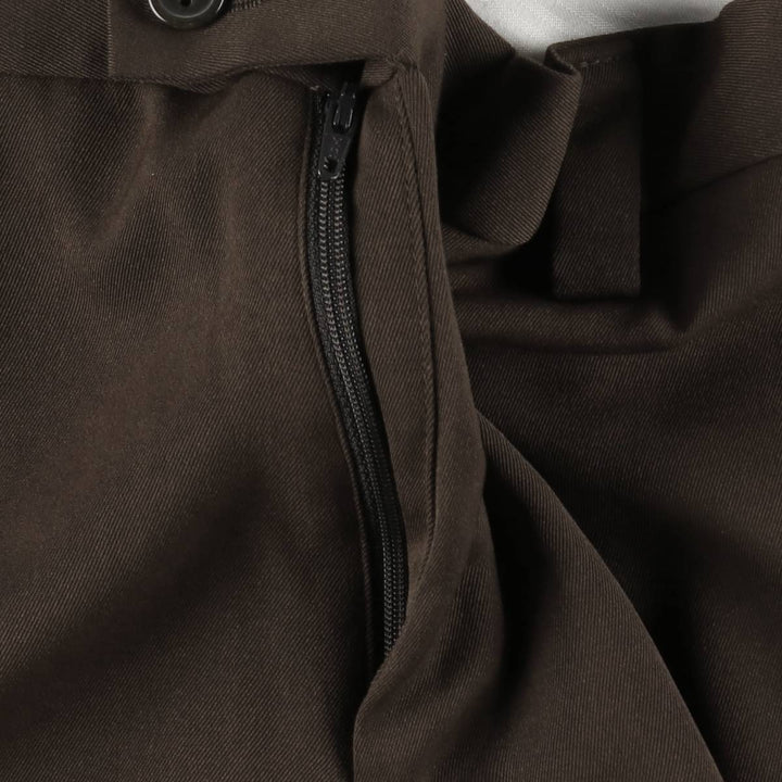 00s~ Calvin Klein slacks for men, size W34 polyester brown type Vintage Second Hand