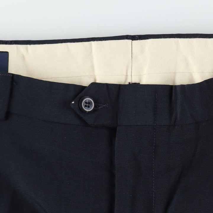 ~90'S John Alexander Two-Pleat Slacks Pants, Made in USA, Men's W32 (approx.), Vintage unclear navy blue type Vintage Second Hand