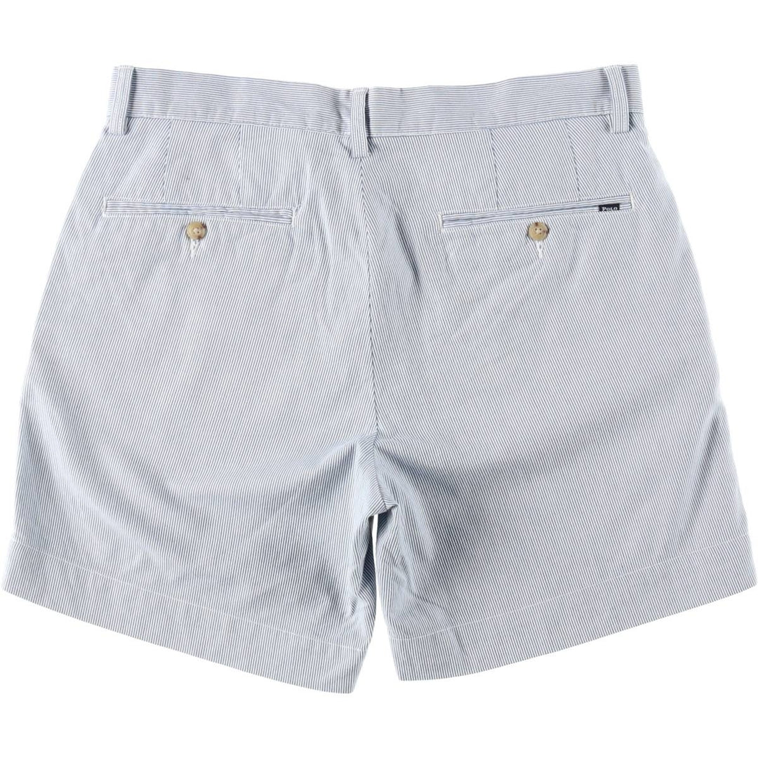 Ralph Lauren POLO RALPH LAUREN CLASSIC FIT 6 Stripe Pattern Cotton Shorts (Men's W32 equivalent) cotton blue type Vintage Second Hand