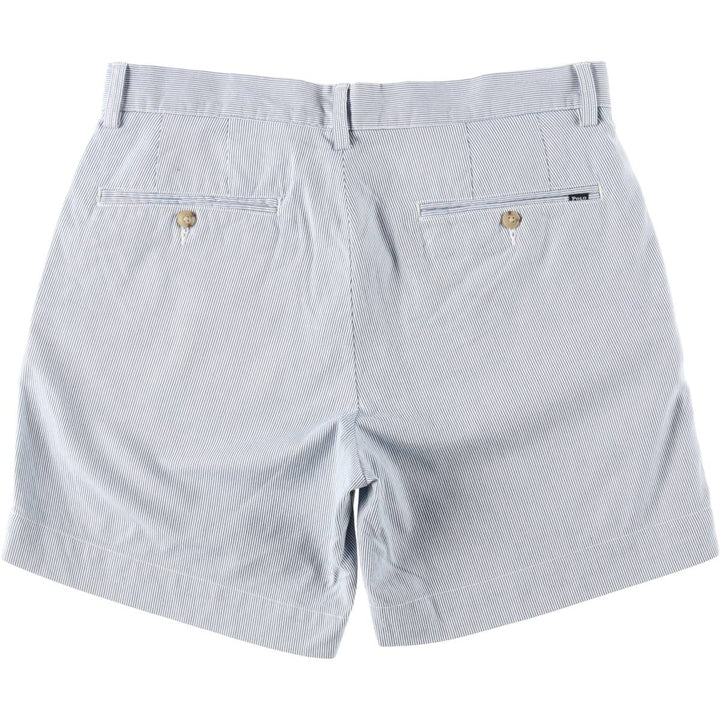 Ralph Lauren POLO RALPH LAUREN CLASSIC FIT 6 Stripe Pattern Cotton Shorts (Men's W32 equivalent) cotton blue type Vintage Second Hand