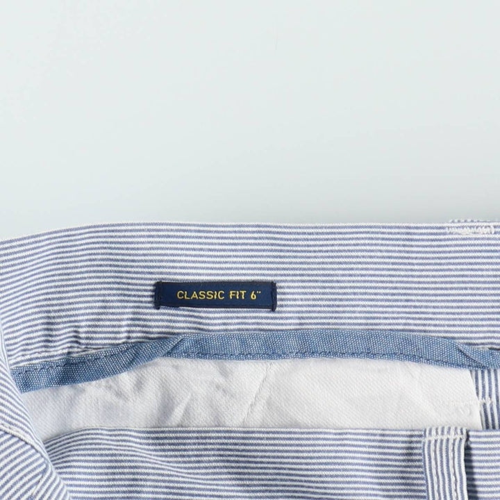 Ralph Lauren POLO RALPH LAUREN CLASSIC FIT 6 Stripe Pattern Cotton Shorts (Men's W32 equivalent) cotton blue type Vintage Second Hand