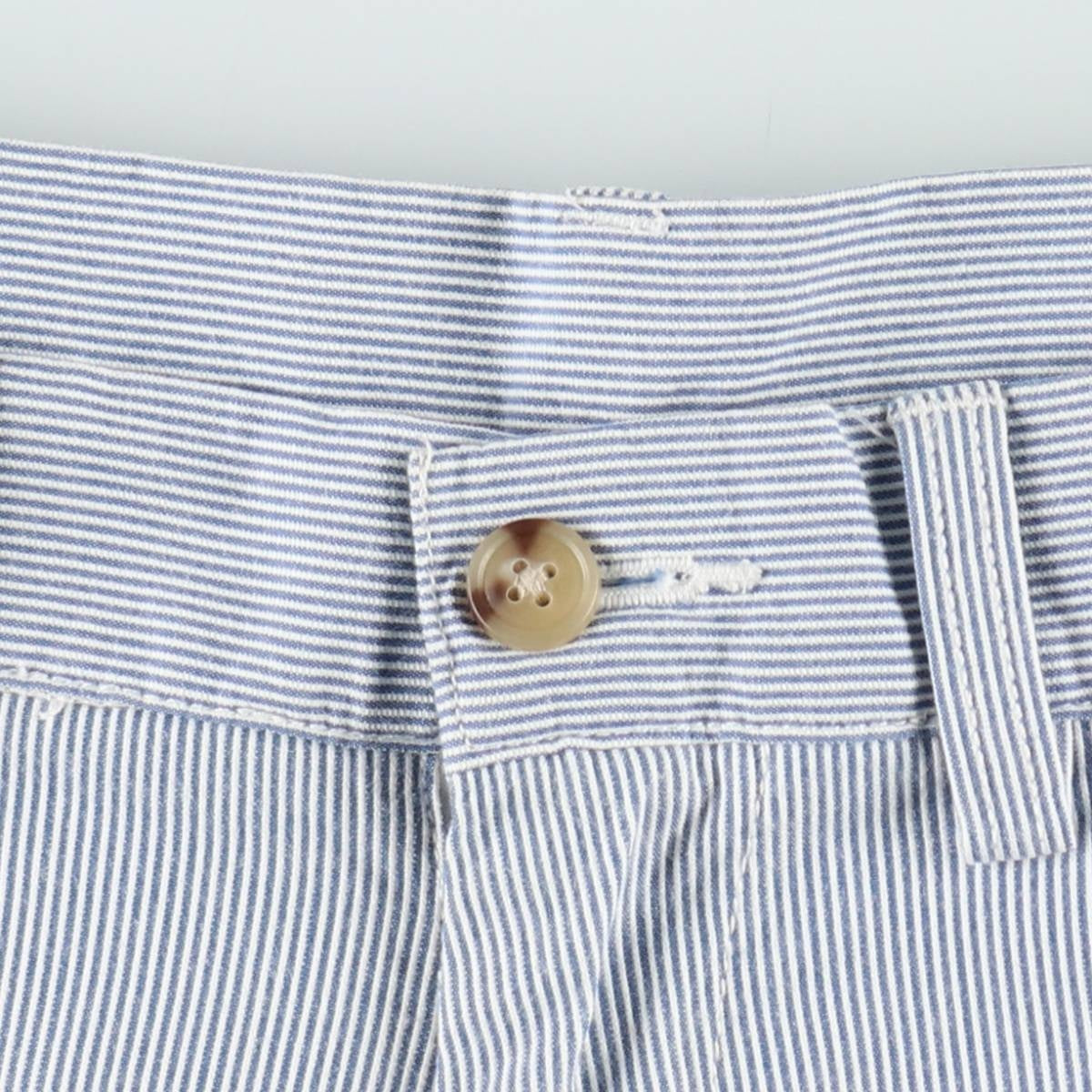 Ralph Lauren POLO RALPH LAUREN CLASSIC FIT 6 Stripe Pattern Cotton Shorts (Men's W32 equivalent) cotton blue type Vintage Second Hand