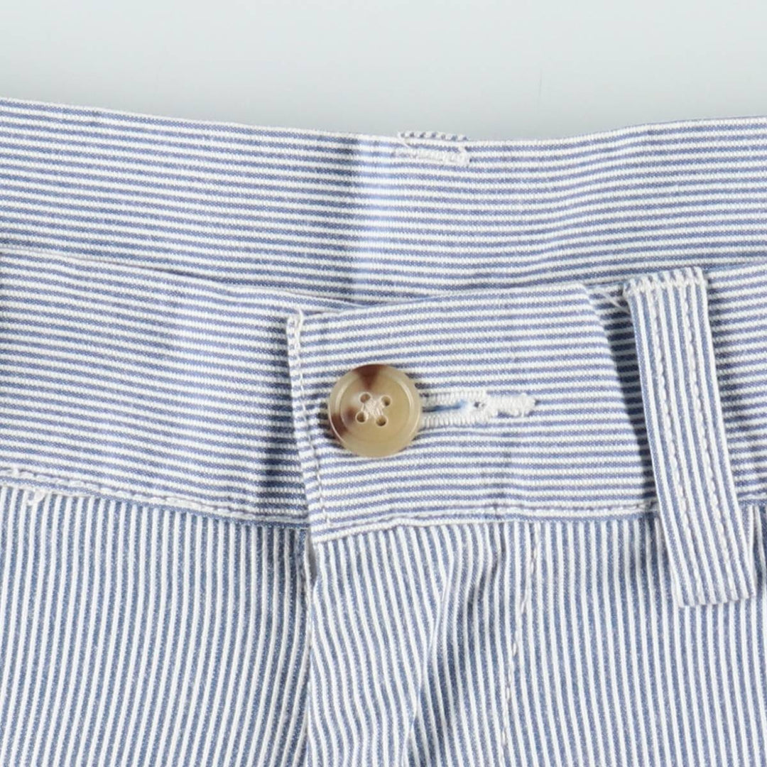Ralph Lauren POLO RALPH LAUREN CLASSIC FIT 6 Stripe Pattern Cotton Shorts (Men's W32 equivalent) cotton blue type Vintage Second Hand
